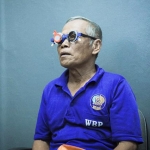 Salah satu WBP Lapas Porong saat mengikuti screening mata.