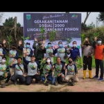 GSL KNPI Kota Batu menggerakkan seluruh elemen pemuda se-Kota Batu lakukan penghijauan di kawasan Glagah Wangi, Desa Sumbergondo, Bumiaji, Minggu (26/12/2021).