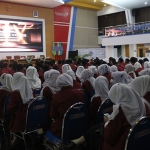 Suasana Yudisium XXXVIII Fakultas Bisnis, Hukum, dan Ilmu Sosial Universitas Muhammadiyah Sidoarjo.