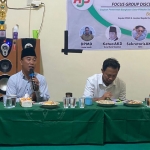 Para narasumber Forum Group Discussion (FGD) yang digelar Aliansi Jurnalis Bangkalan (AJB), Rabu (21/9/2022).