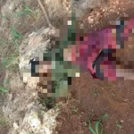 Korban berinisial FA saat diketemukan tewas di ladang jagung Desa Wotan (foto: Ist)