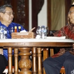 Susilo Bambang Yudhoyono dan Prabowo Subianto saat bertemu di Cikeas Bogor Jawa Batar, Kamis (27/7/2017). foto: Gibran Maulana Ibrahim/ detik.com