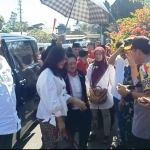 Megawati datang didampingi sejumlah tokoh partai seperti Wasekjen PDI Perjuangan Ahmad Basarah dan Djarot Saiful Hidayat.