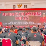 Suasana pelatihan pelatih saksi di Kantor DPC PDIP Kabupaten Kediri. Foto: Ist.