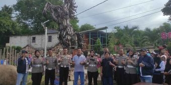 Sebelum Pindah ke Jember, AKP Arum Inambala Resmikan Monumen Patung Kuda Knalpot Brong untuk Tuban