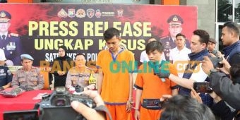 Polres Gresik Ekspose 2 Pembunuh Warga Pranti Menganti
