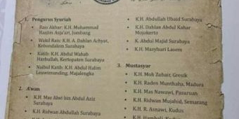 Beredar Viral Susunan PBNU Periode Pertama, 1926, Aslikah? 
