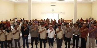 Jalin Silaturahmi, Polres Jombang Ngopi Bareng Awak Media