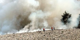 TPA Tlekung Kota Batu Terbakar