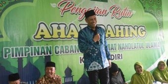 Wali Kota Kediri Bersama Ketua TP PKK Ikuti Launching 'Sapa Muslimat NU'