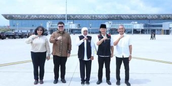 Tinjau Kesiapan Operasional Bandara Internasional Dhoho, Gubernur Khofifah Paparkan Pelbagai Dampak
