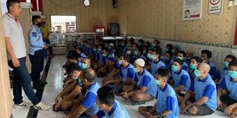 Meski Tren Covid-19 Melandai, Warga Binaan Baru Kanwil Kemenkumham Jatim Wajib Patuhi Prokes