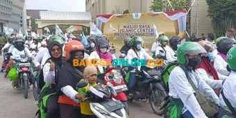 Sambut Bulan Suci, Baznas Jatim Gandeng Ratusan Bunda Ojol Pawai Tarhib Ramadhan 1444 H