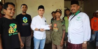 Rogoh Kocek Pribadi, Wakil Bupati Mojokerto Beri Bantuan untuk Anggota Banser