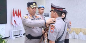 Kapolres Ngawi Pimpin Upacara Pengangkatan Kapolsek Kwadungan 