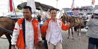 Naik Andong ke Kantor KPU, PKS Sidoarjo Daftarkan 50 Bacaleg