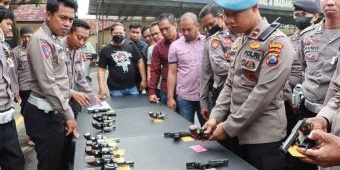 Antisipasi Penyalahgunaan, Sipropam Polres Mojokerto Kota Cek Senpi Anggota