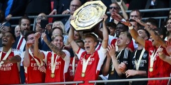 Arsenal Juarai Comunnity Shield Mengalahkan Man City, Menang Dramatis