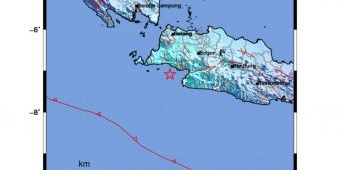 Gempa 5,5 Magnitudo Guncang Barat Daya Bayah. BMKG : Tak Berpotensi Tsunami