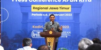 Wali Kota Kediri Buka Leader Public Talk and Press Conference APBN KiTA Regional Jawa Timur