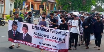 Pemuda Milenial Tuban Deklarasi Dukung Prabowo-Cak Imin Maju Capres dan Cawapres 2024