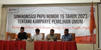Bawaslu Kota Kediri Gelar Sinkronisasi PKPU Nomor 15 Tahun 2023 Tentang Kampanye