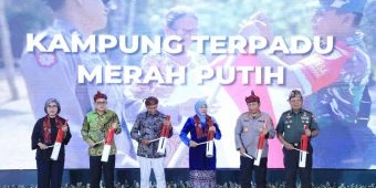 Sambut Hari Perdamaian Internasional, Forkopimda Jatim Launching Kampung Terpadu Merah Putih