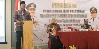 Ini Pesan Gus Ipul saat Buka Diklat Manajemen Pengelolaan Perpustakaan Bagi Guru SD