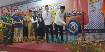 Bupati Slamet Junaidi-Bawaslu Sampang Launching Gakkumdu Pemilu 2024