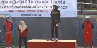 Bunda Fey Ajak Lansia Kota Kediri Tetap Sehat, Bugar dan Produktif