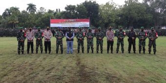 Jelang Kunjungan Presiden ke Ngawi, TNI-Polri Gelar Apel Pasukan