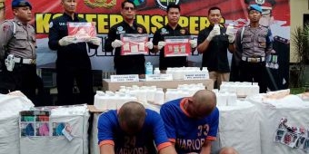 Satresnarkoba Polres Kediri Tangkap 2 Kurir Narkoba