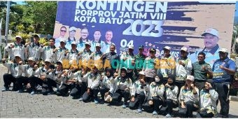 Pj Wali Kota Batu Lepas Kontingen Porprov Jatim 2023