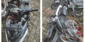 Diduga Mabuk Dua Pengendara Motor Tewas Tabrak Tiang PJU Diponegoro