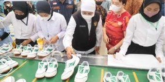 Gubernur Khofifah: Good News dari Madiun, Ekspor 14.150 Pasang Sepatu ke China