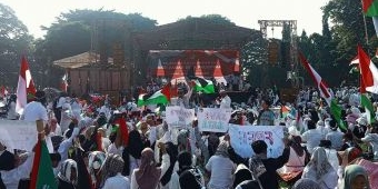Di Aksi Bela Palestina, Pj Bupati Bangkalan Minta Presiden Hentikan Agresi Israel