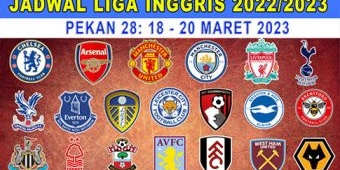 Jadwal Liga Inggris Pekan ke-28, 18-20 Maret: Chelsea vs Everton, Brighton vs Manchester United