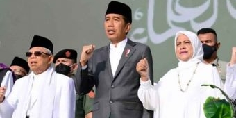 Ini Pesan Presiden Jokowi saat Membuka Resepsi Puncak Satu Abad NU di Sidoarjo