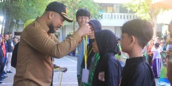 Telusuri Bakat Atlet Siswa di Tingkat Kecamatan, Disdik  Kota Kediri Resmikan Opening O2SN 2023