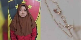 Jambret Kalung di Pasar Campurejo Gresik, Emak-emak Ditangkap Polisi
