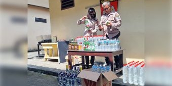 Operasi Pekat 2022, Polres Mojokerto Kota Amankan 583 Botol Miras Berbagai Jenis