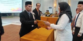 Resmi Dilantik, ini Pesan Ketua Bawaslu Kabupaten Pasuruan kepada 364 PKD