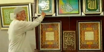 Penulis Kaligrafi Kiswah Ka'bah Ternyata Warga Pasuruan, Namanya H Muhammad Faiz Abdul Rozzaq
