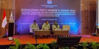 Sosialisasi PKPU Nomor 6 Tahun 2022, Alokasi Kursi DPRD Kota Madiun Tetap 30