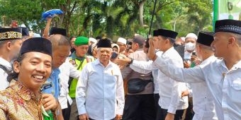 Wapres Ma’ruf Amin Kunjungi Makam Syarifah Khodijah Pasuruan, Habib Abu Bakar: Penuhui Nazarnya