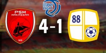 Hasil BRI Liga 1: Hajar Barito 4-1, PSM Makassar Kuasai Puncak Klasemen