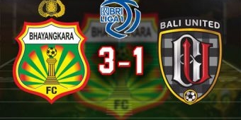 Hasil Liga 1: Bhayangkara FC Bekuk Bali United 3-1 