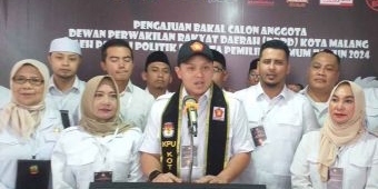 Hari Terakhir Pendaftaran Bacaleg di KPU Kota Malang, Ada Abah Anton hingga Moreno Suprapto