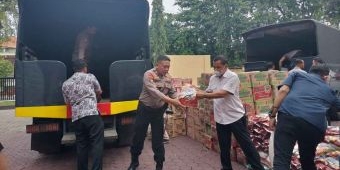 Peduli Korban Gempa Cianjur, Polres Probolinggo Kota Gelontorkan Bantuan