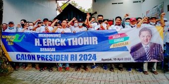 Komunitas Petani Tebu Nganjuk Dukung Erick Thohir Jadi Presiden 2024, ini Alasannya